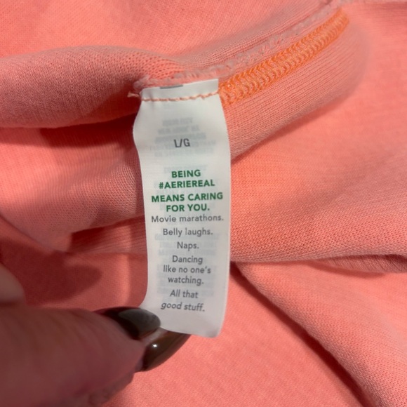 Aerie Coral V-Neck Sweater - Picture 2 of 7